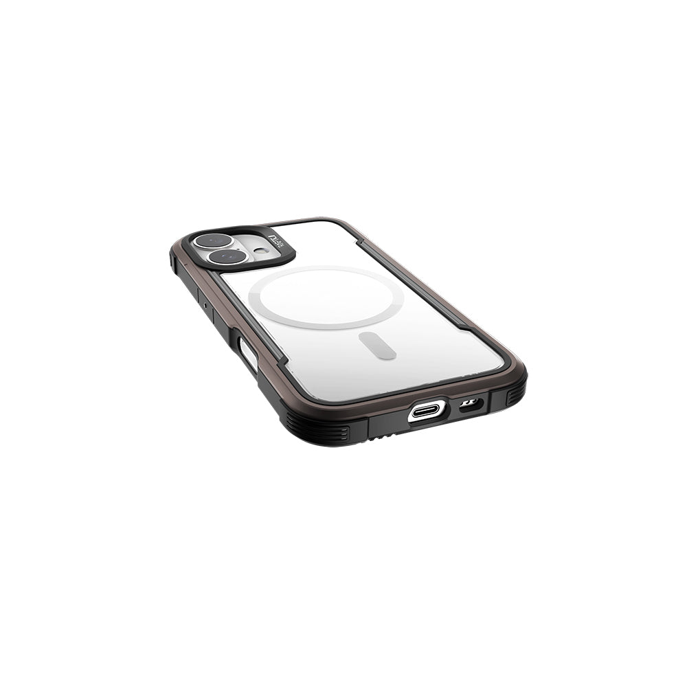 iPhone 16 Kılıf M-safe Şarj Özellikli Airbagli Raptic Shield Serisi Şeffaf Arka Yüzey Kılıf