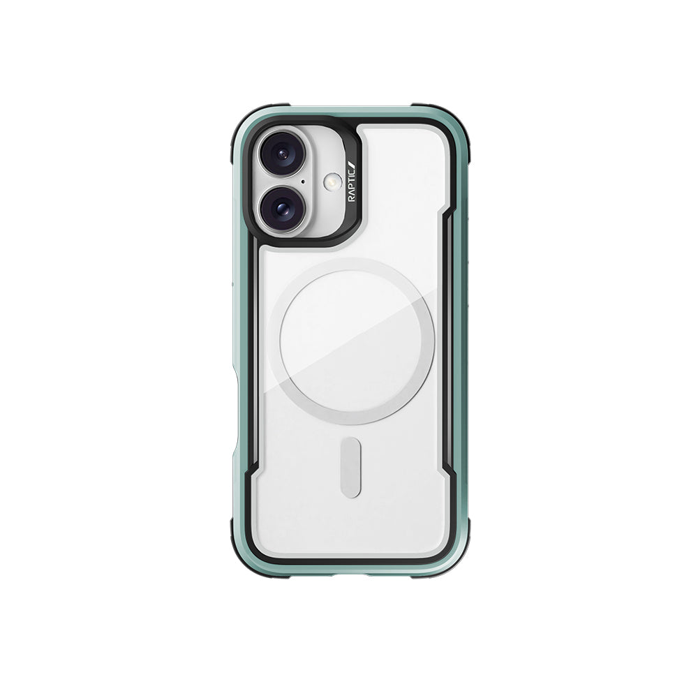 iPhone 16 Kılıf M-safe Şarj Özellikli Airbagli Raptic Shield Serisi Şeffaf Arka Yüzey Kılıf
