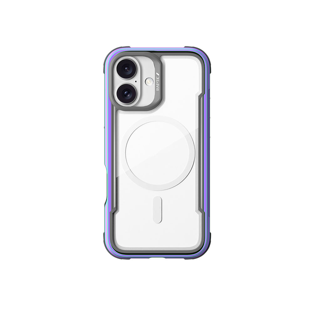 iPhone 16 Kılıf M-safe Şarj Özellikli Airbagli Raptic Shield Serisi Şeffaf Arka Yüzey Kılıf