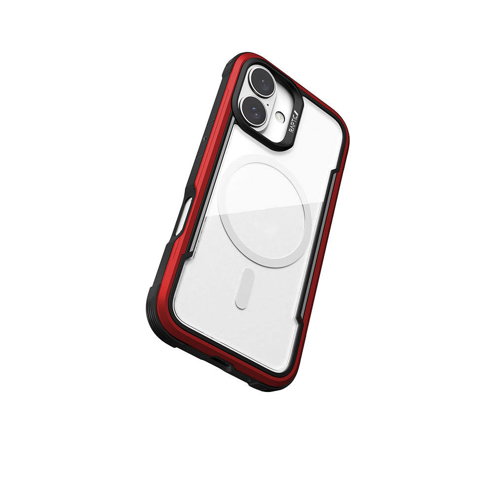 iPhone 16 Kılıf M-safe Şarj Özellikli Airbagli Raptic Shield Serisi Şeffaf Arka Yüzey Kılıf