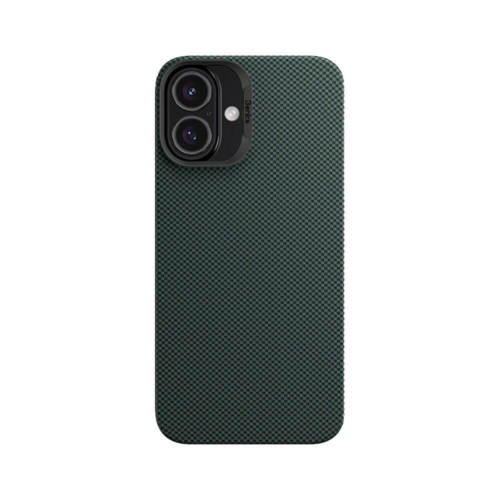 iPhone 16 Kılıf M-safe Şarj Özellikli Benks ArmorTint Serisi ArmorAir Kevlar Karbon Kılıf
