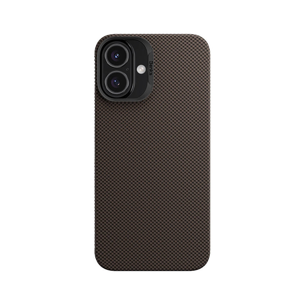 iPhone 16 Kılıf M-safe Şarj Özellikli Benks ArmorTint Serisi ArmorAir Kevlar Karbon Kılıf