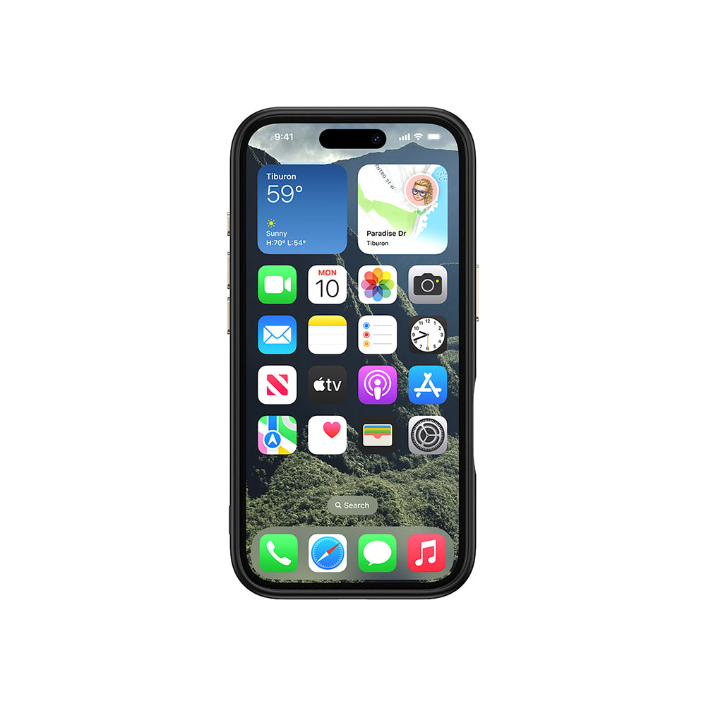iPhone 16 Kılıf M-safe Şarj Özellikli Karbon Fiber Görünümlü Zore Antina Kılıf