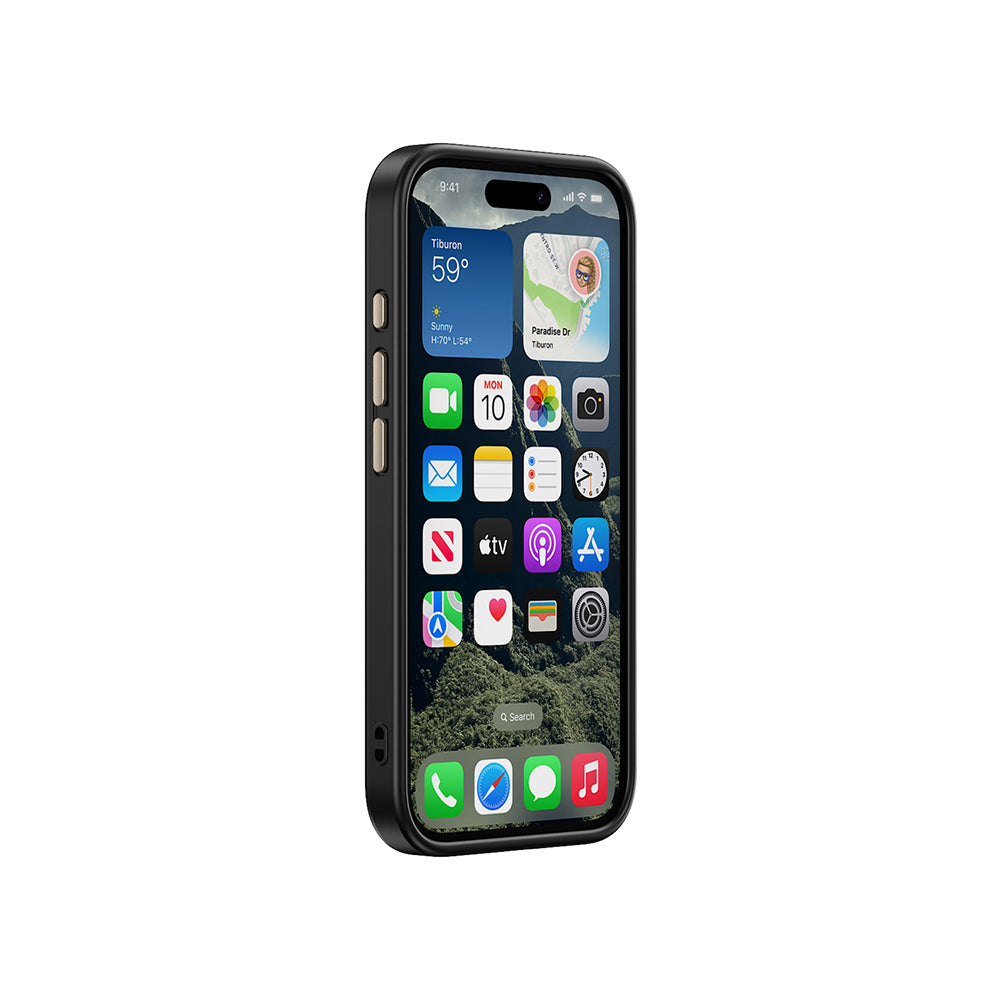 iPhone 16 Kılıf M-safe Şarj Özellikli Karbon Fiber Görünümlü Zore Antina Kılıf