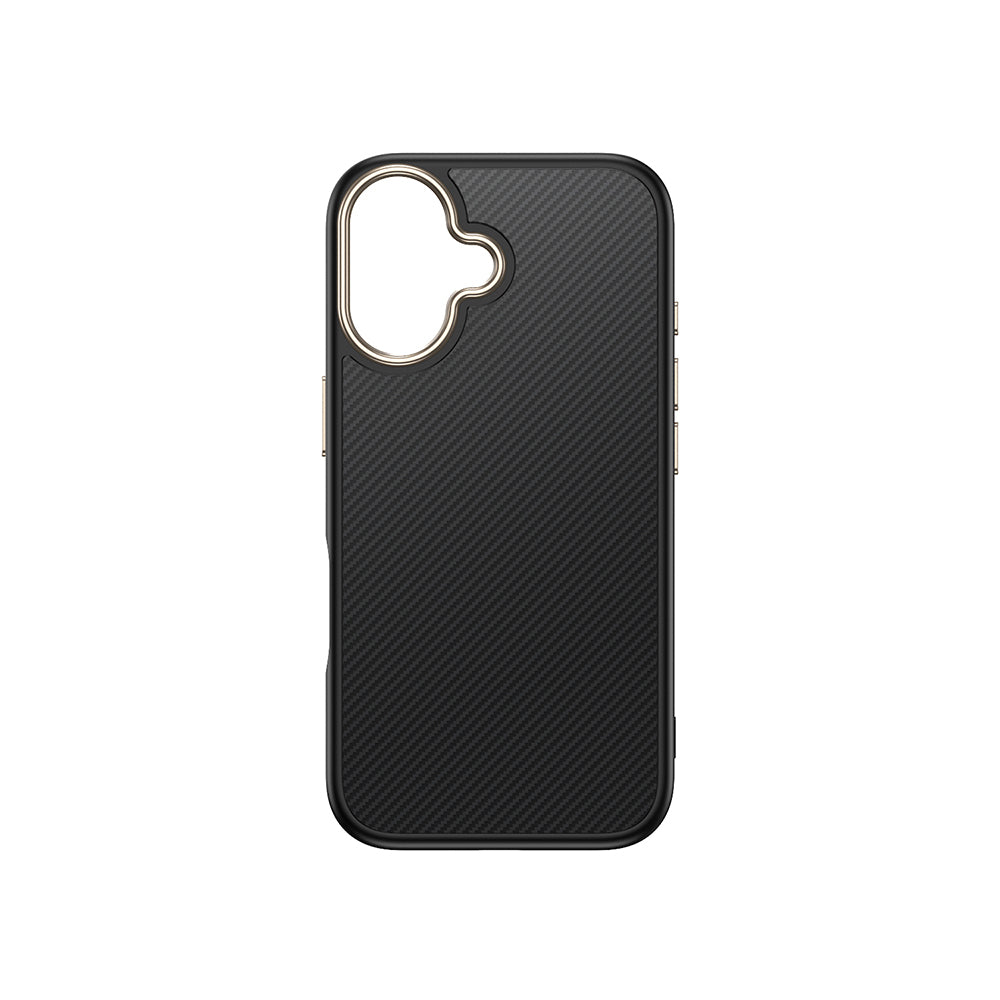 iPhone 16 Kılıf M-safe Şarj Özellikli Karbon Fiber Görünümlü Zore Antina Kılıf