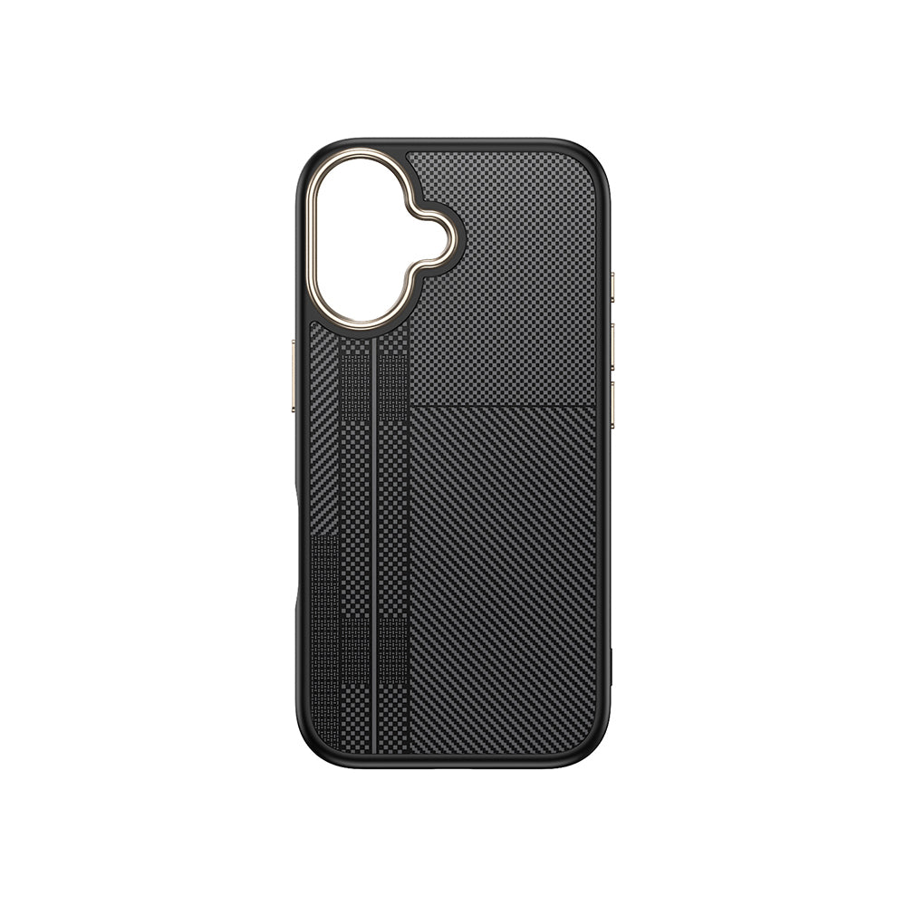 iPhone 16 Kılıf M-safe Şarj Özellikli Karbon Fiber Görünümlü Zore Antina Kılıf