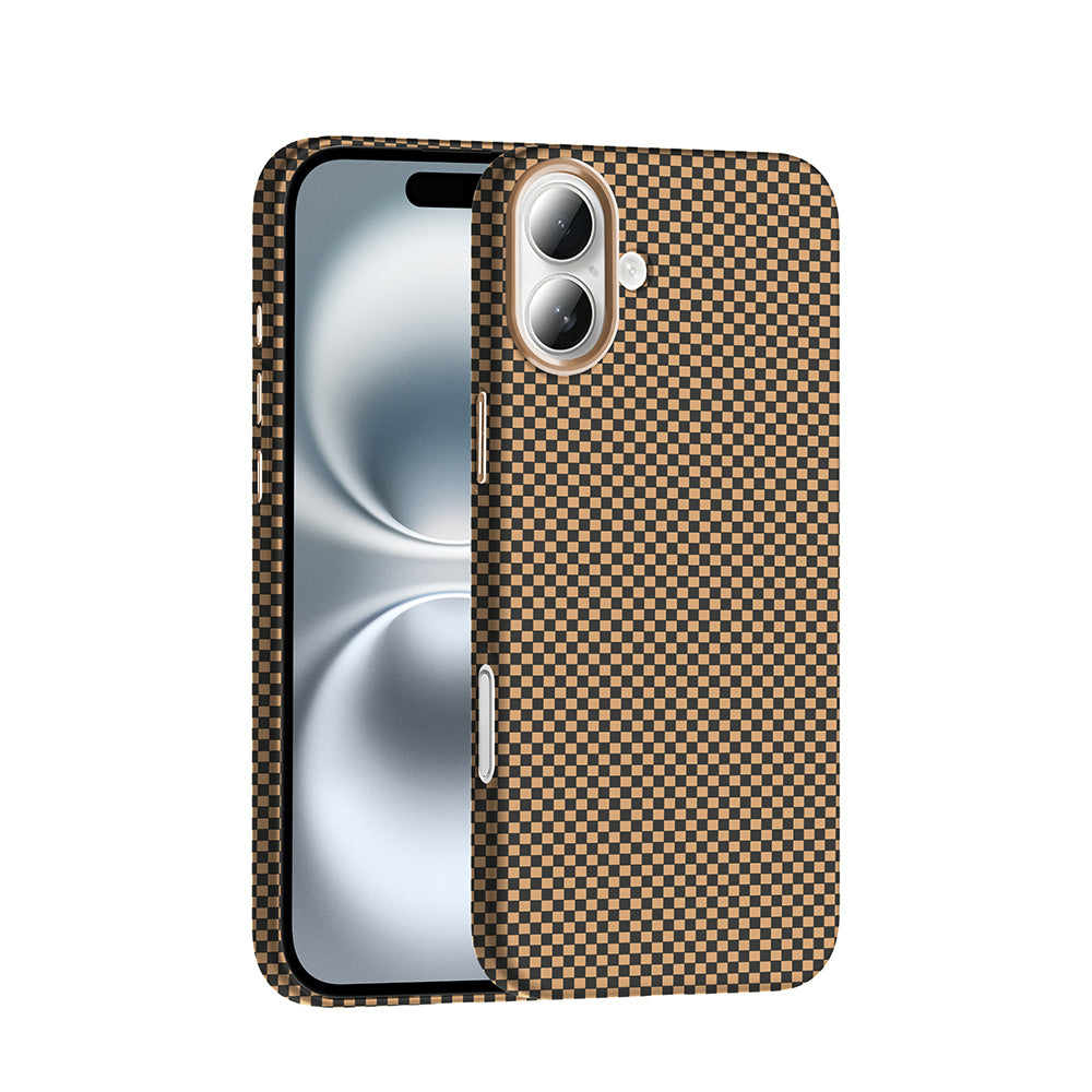 iPhone 16 Kılıf M-safe Şarj Özellikli Karbon Fiber Görünümlü Zore Gros Kılıf