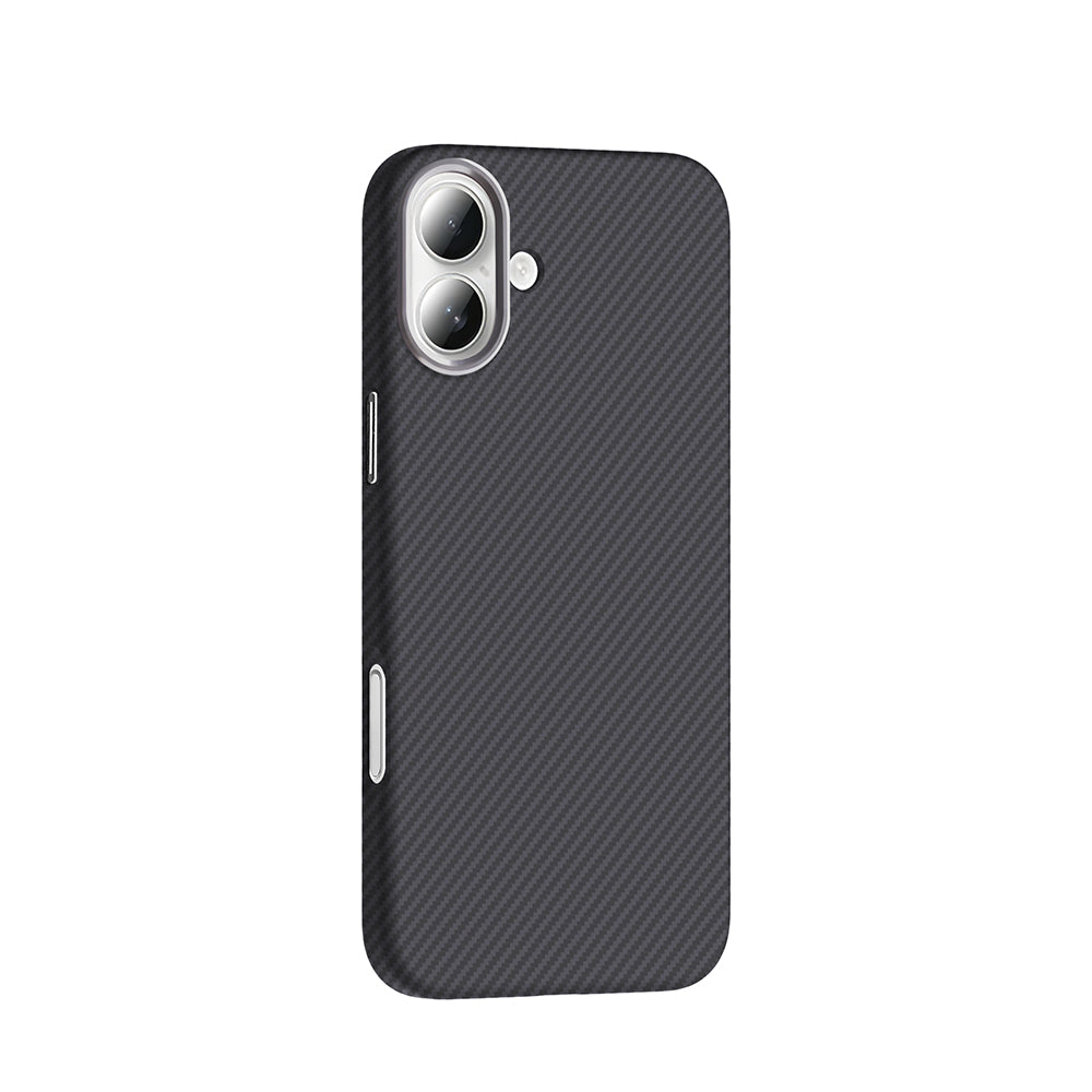 iPhone 16 Kılıf M-safe Şarj Özellikli Karbon Fiber Görünümlü Zore Gros Kılıf