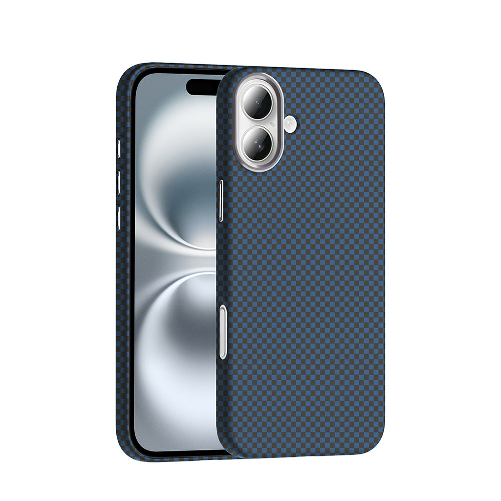 iPhone 16 Kılıf M-safe Şarj Özellikli Karbon Fiber Görünümlü Zore Gros Kılıf