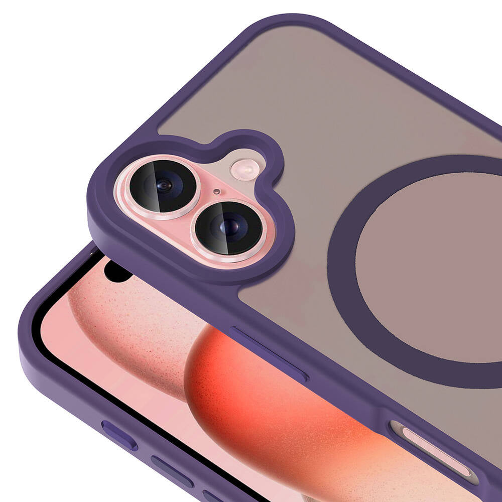 iPhone 16 Kılıf M-safe Şarj Özellikli Mat Arka Yüzey Zore Sio Kılıf