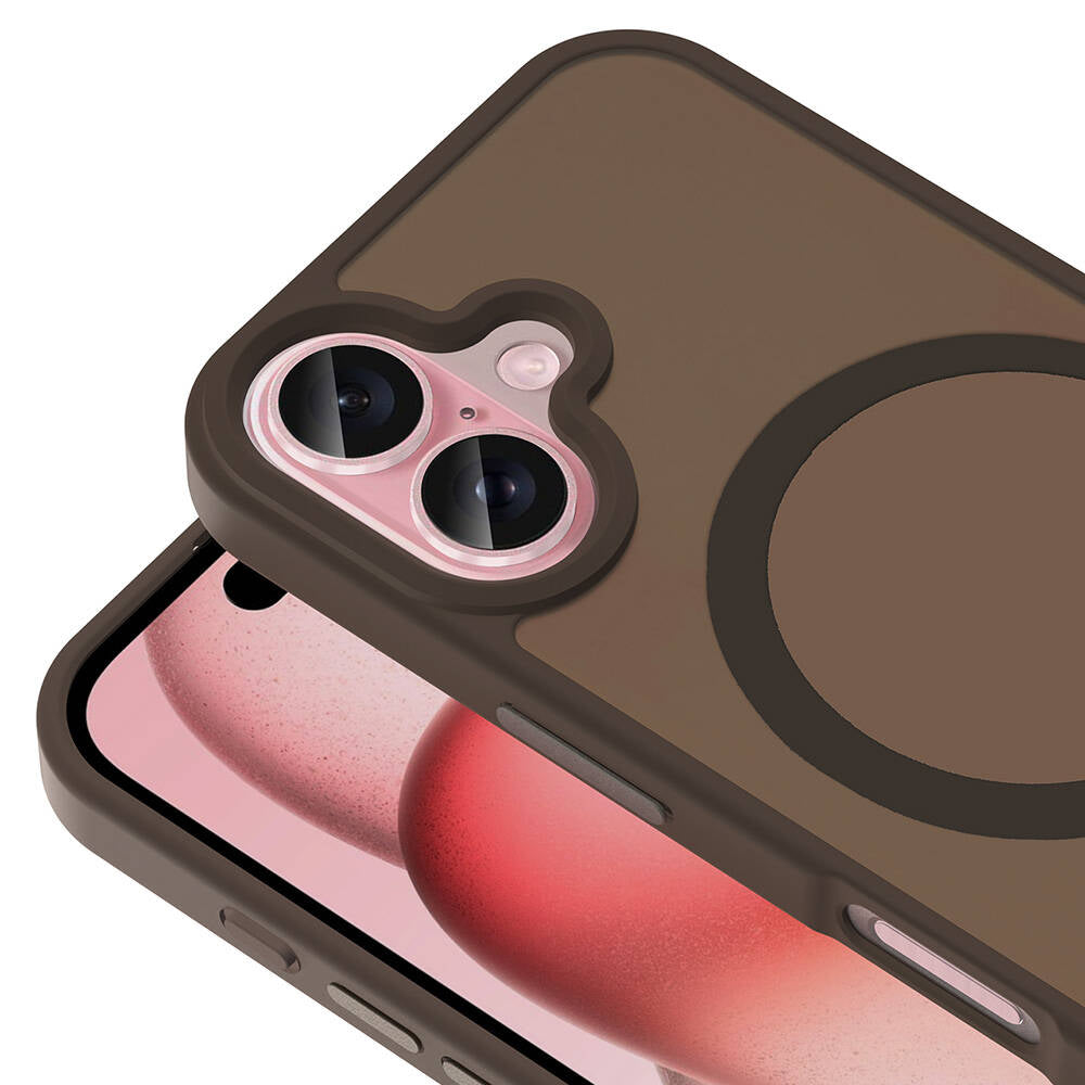iPhone 16 Kılıf M-safe Şarj Özellikli Mat Arka Yüzey Zore Sio Kılıf