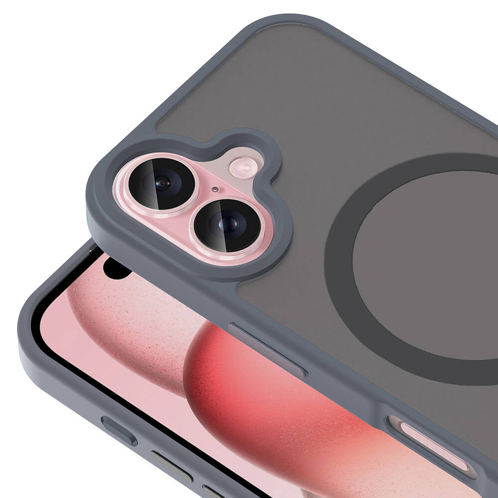 iPhone 16 Kılıf M-safe Şarj Özellikli Mat Arka Yüzey Zore Sio Kılıf