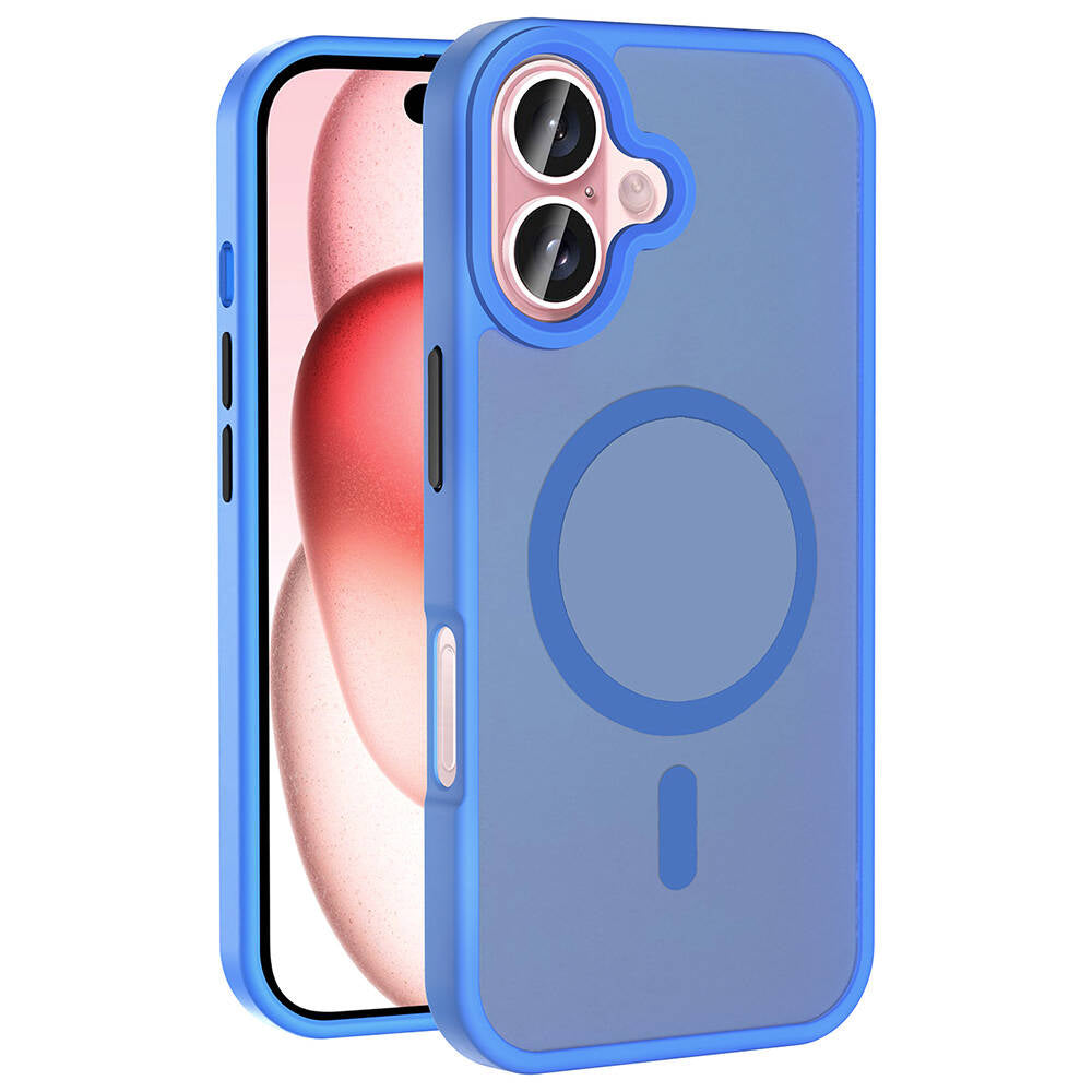 iPhone 16 Kılıf M-safe Şarj Özellikli Mat Arka Yüzey Zore Sio Kılıf
