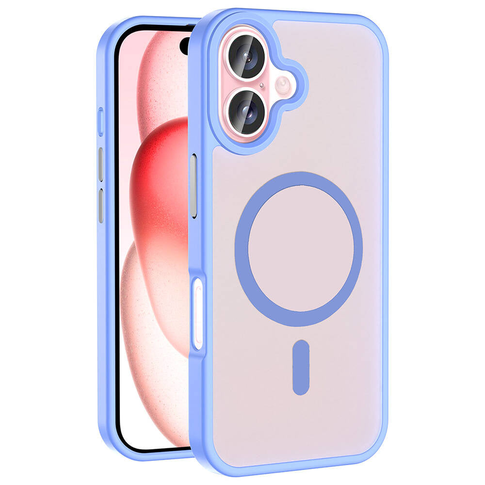 iPhone 16 Kılıf M-safe Şarj Özellikli Mat Arka Yüzey Zore Sio Kılıf