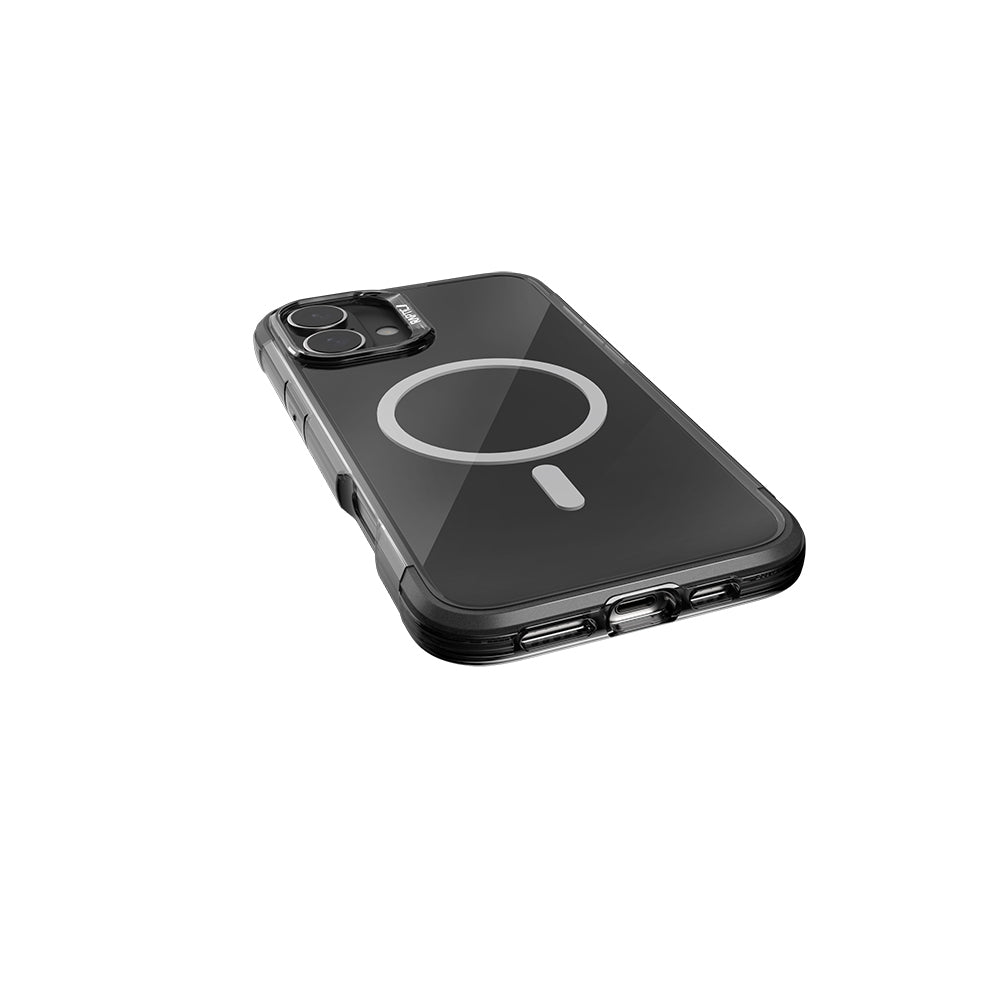 iPhone 16 Kılıf M-safe Şarj Özellikli Raptic Air Serisi Airbag Tasarımlı Metal Köşelikli Şeffaf Kılıf