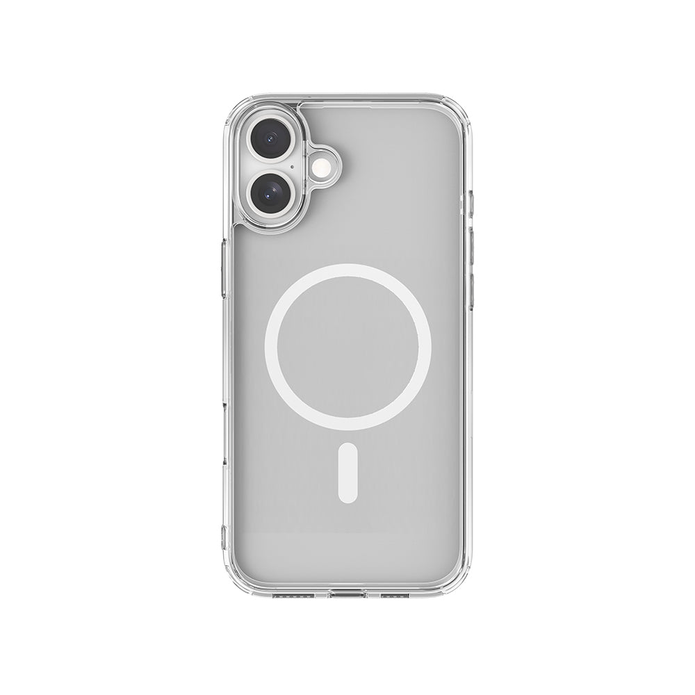 iPhone 16 Kılıf M-safe Şarj Özellikli Raptic Crystal M-safe Serisi Şeffaf Kılıf