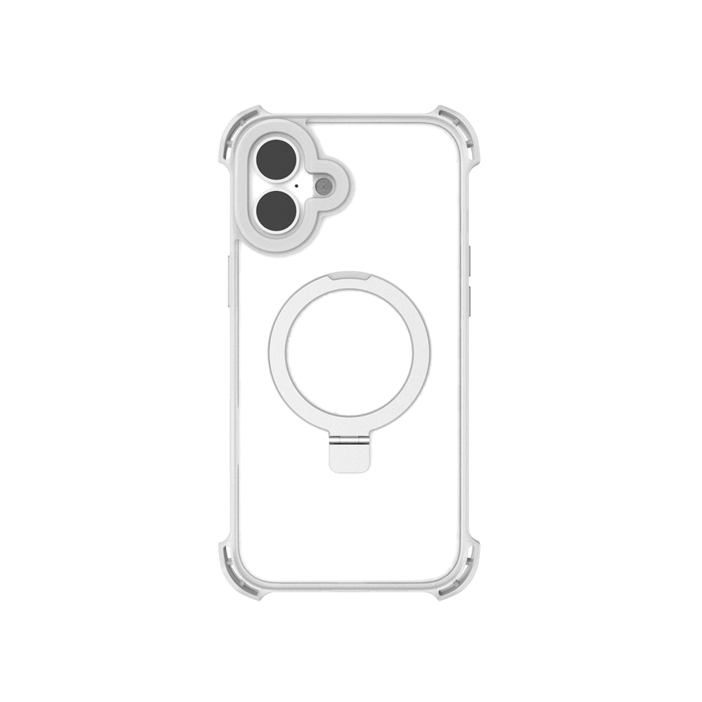 iPhone 16 Kılıf M-safe Şarj Özellikli Raptic Dual Serisi Şeffaf Standlı Kılıf