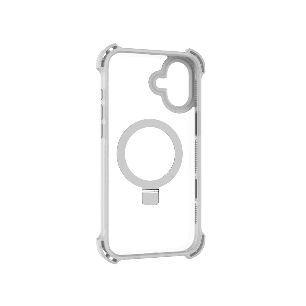 iPhone 16 Kılıf M-safe Şarj Özellikli Raptic Dual Serisi Şeffaf Standlı Kılıf