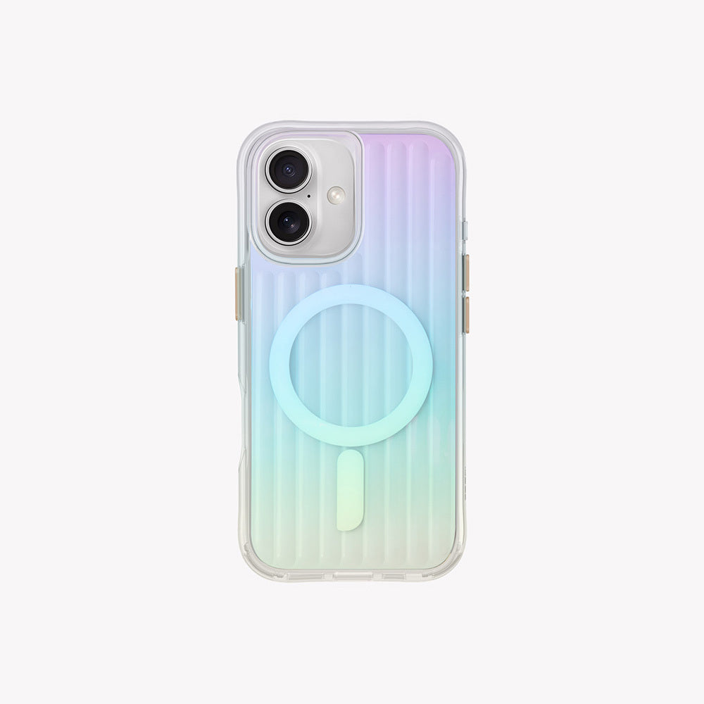 iPhone 16 Kılıf M-safe Şarj Özellikli Renk Geçişli Askı Aparatlı Coehl Linear Kılıf