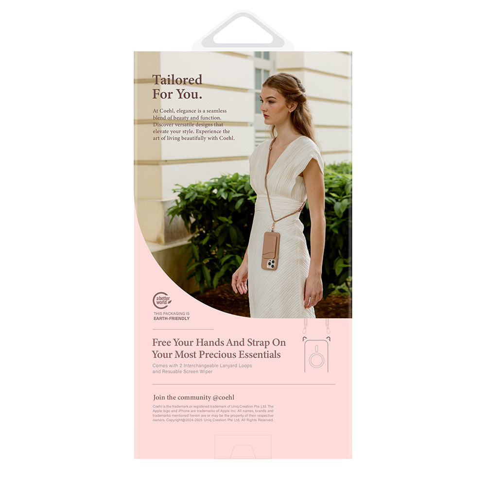 iPhone 16 Kılıf M-safe Şarj Özellikli Renk Geçişli Askı Aparatlı Coehl Linear Kılıf