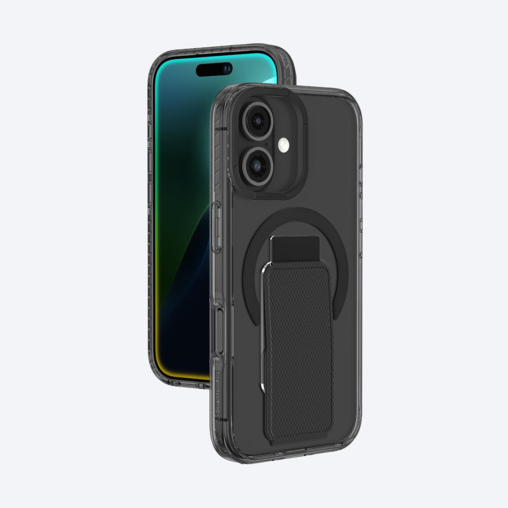 iPhone 16 Kılıf M-safe Şarj Özellikli Standlı Amazingthing Titan Pro Plus Kılıf