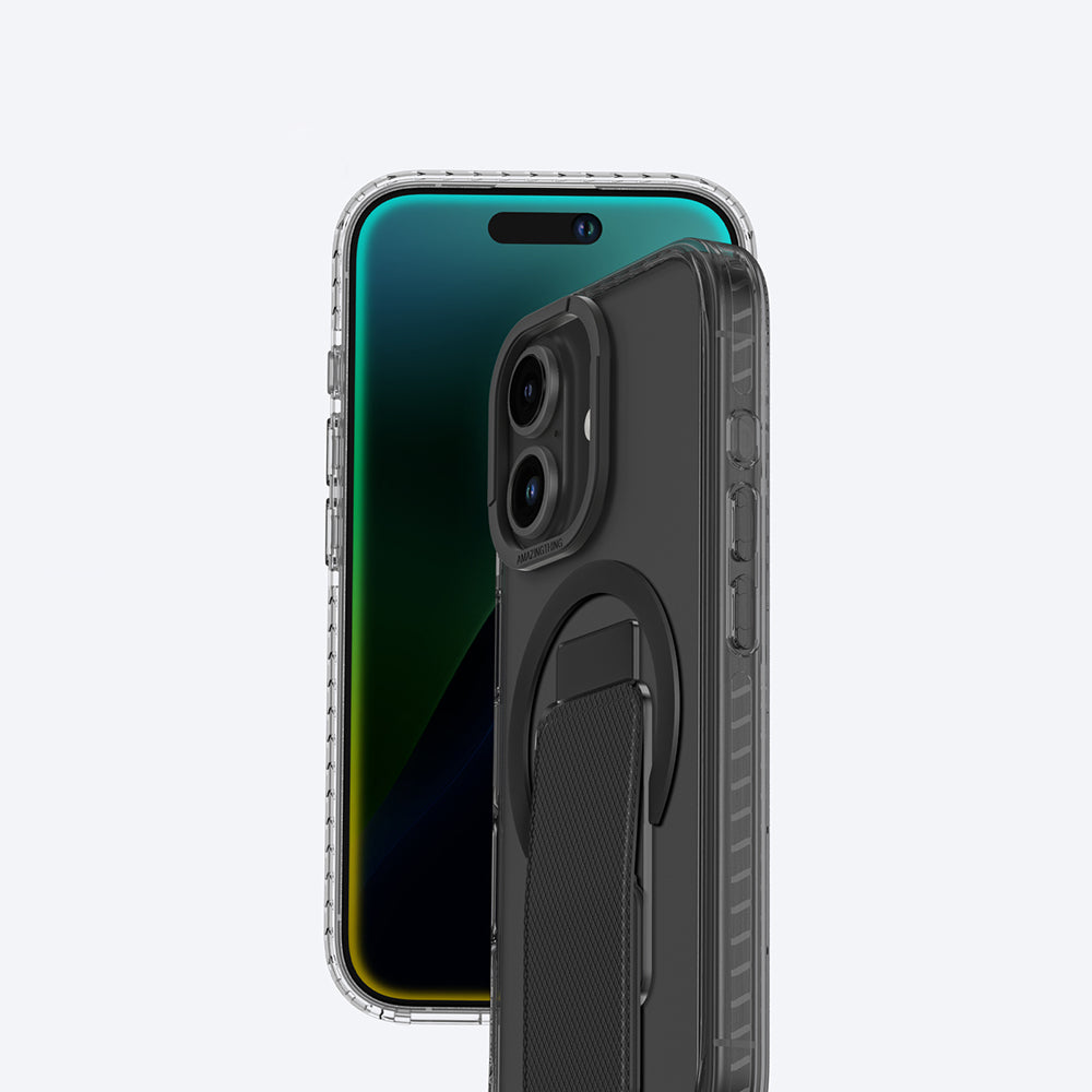 iPhone 16 Kılıf M-safe Şarj Özellikli Standlı Amazingthing Titan Pro Plus Kılıf