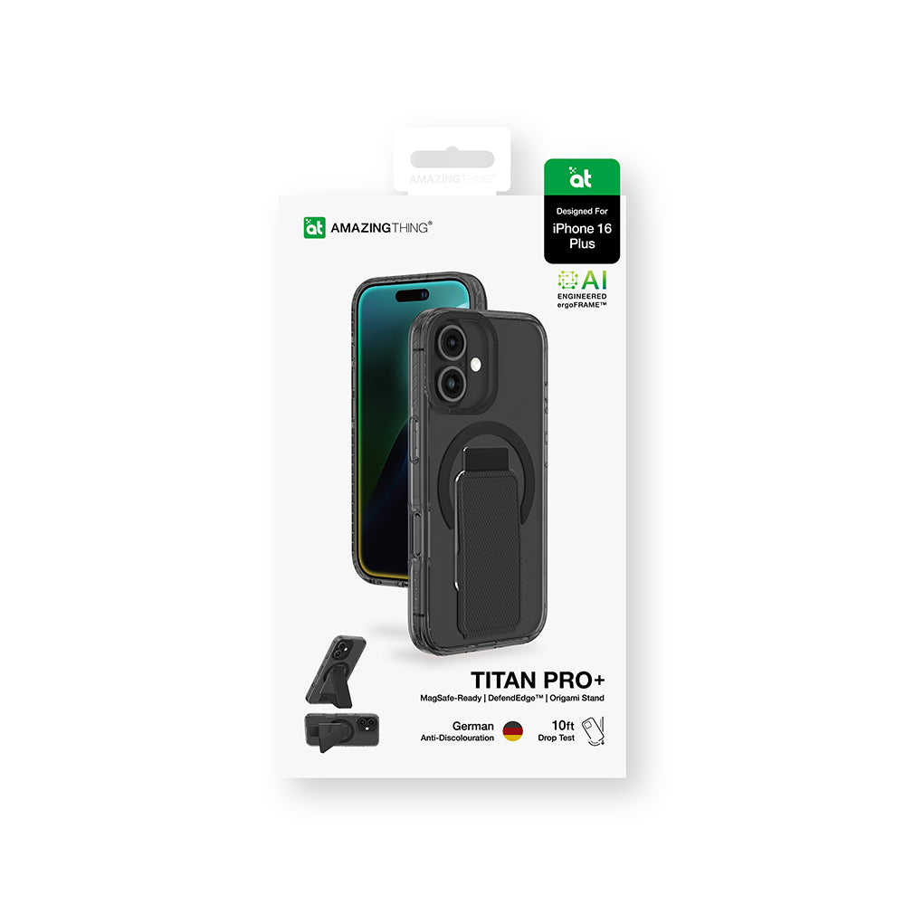iPhone 16 Kılıf M-safe Şarj Özellikli Standlı Amazingthing Titan Pro Plus Kılıf