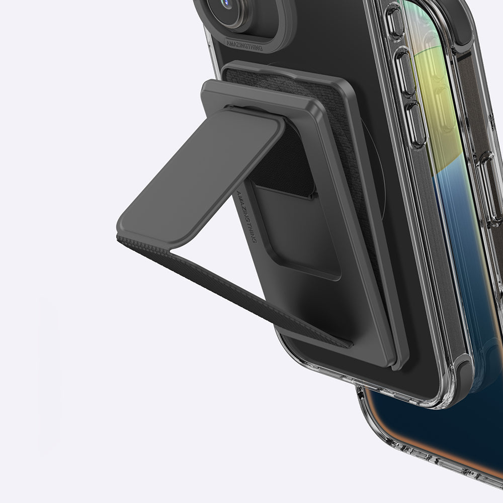 iPhone 16 Kılıf M-safe Şarj Özellikli Standlı Set Amazingthing Omni Adventure Serisi Kılıf