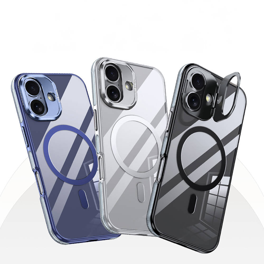 iPhone 16 Kılıf M-safe Şarj Özellikli Wlons Standlı Efsane Kılıf