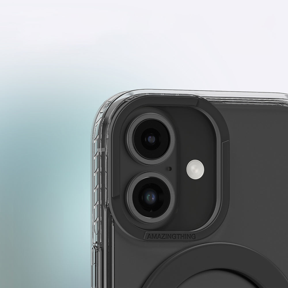 iPhone 16 Kılıf M-safe Şarj Özellikli Yüzük Standlı Amazingthing Titan Pro Serisi Kılıf