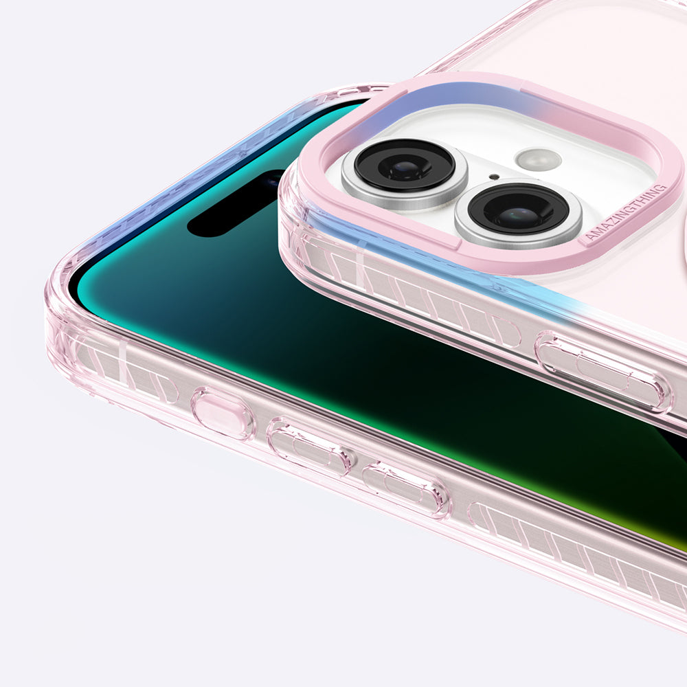 iPhone 16 Kılıf M-safe Şarj Özellikli Yüzük Standlı Amazingthing Titan Pro Serisi Kılıf