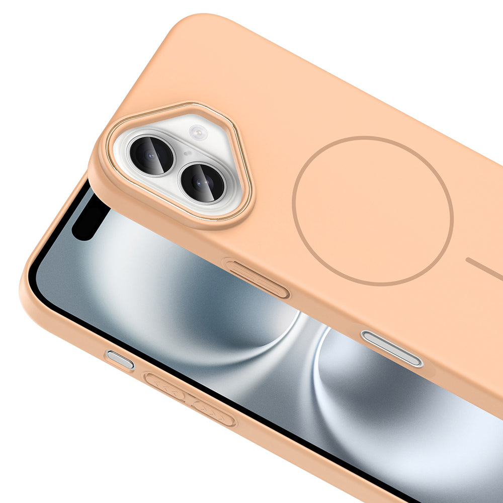 iPhone 16 Kılıf M-safe Şarj Özellikli Zore Ruby Sert Kılıf