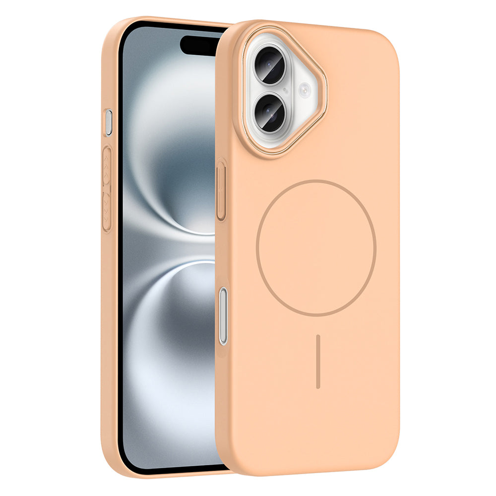 iPhone 16 Kılıf M-safe Şarj Özellikli Zore Ruby Sert Kılıf