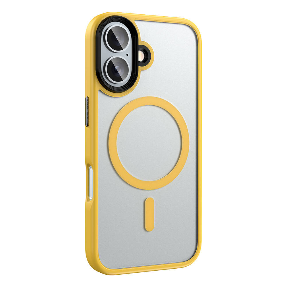 iPhone 16 Kılıf Mat Arka Yüzey Wireless Şarj Özellikli Zore Flet M-safe Kılıf