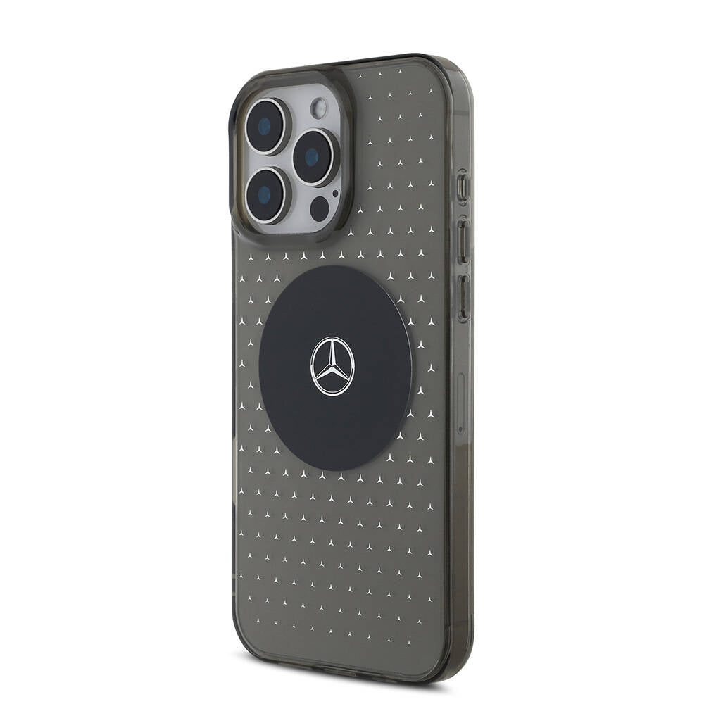 iPhone 16 Pro Max Kılıf Mercedes Benz Orijinal Lisanslı M-safe Şarj Özellikli Yıldız Desenli Transparan Kılıf