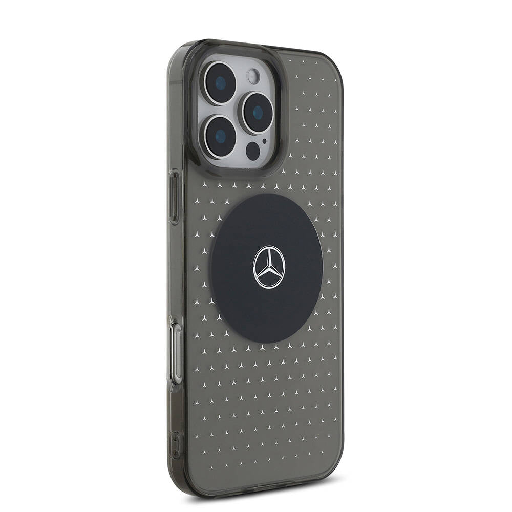 iPhone 16 Pro Max Kılıf Mercedes Benz Orijinal Lisanslı M-safe Şarj Özellikli Yıldız Desenli Transparan Kılıf