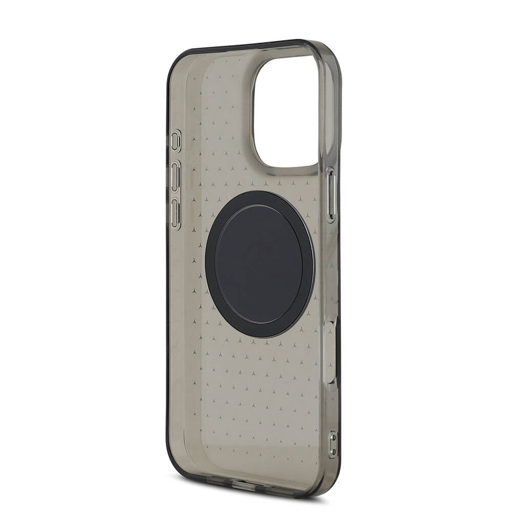 iPhone 16 Pro Max Kılıf Mercedes Benz Orijinal Lisanslı M-safe Şarj Özellikli Yıldız Desenli Transparan Kılıf