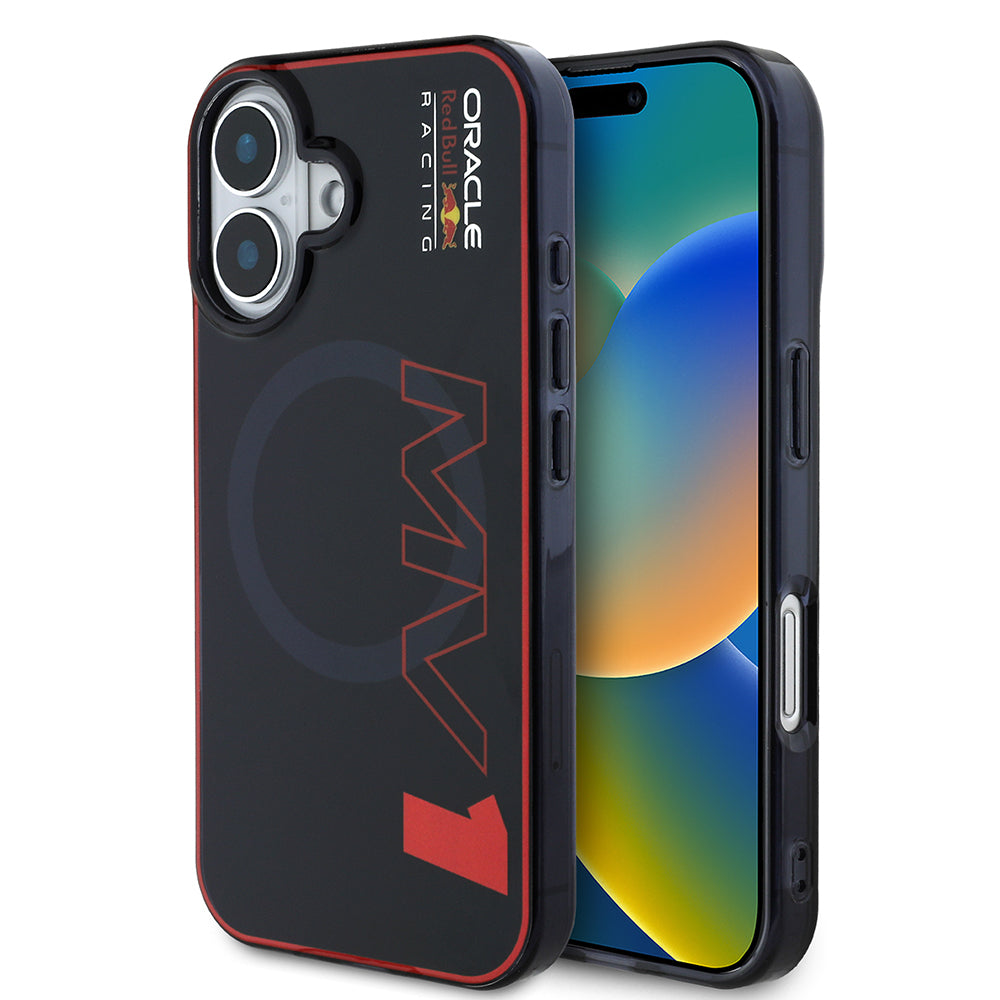 iPhone 16 Kılıf Redbull Orijinal Lisanslı M-safe Şarj Özellikli Çift Katmanlı Sert PC Büyük Boy MV Kılıf