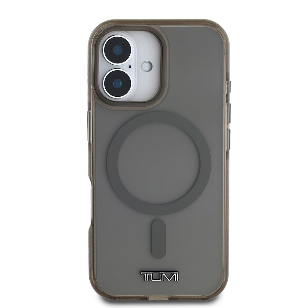 iPhone 16 Kılıf TUMI Orijinal Lisanslı M-safe Şarj Özellikli Airbagli Transparan Kılıf