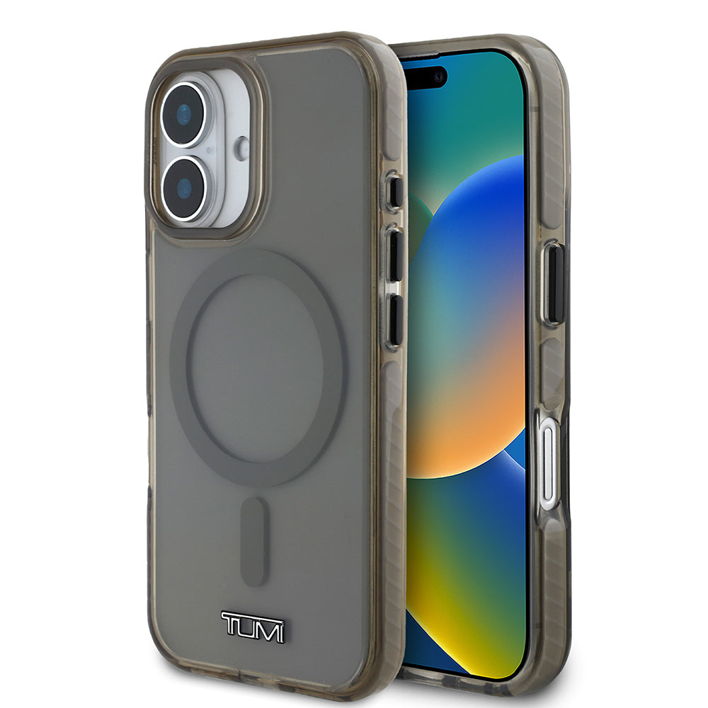iPhone 16 Kılıf TUMI Orijinal Lisanslı M-safe Şarj Özellikli Airbagli Transparan Kılıf