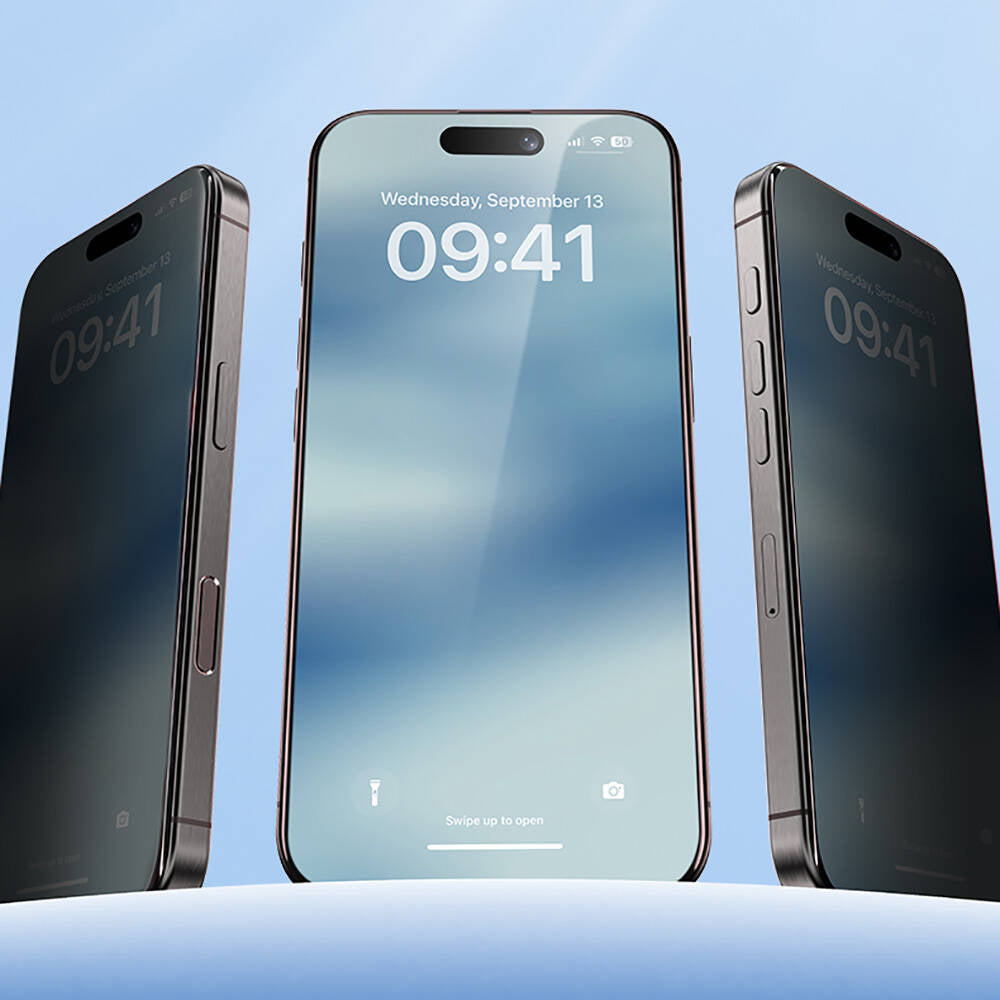 iPhone 16 Plus Benks Ultra Shield 0.4mm Privacy Ekran Koruyucu + Kolay Uygulama Aparatlı