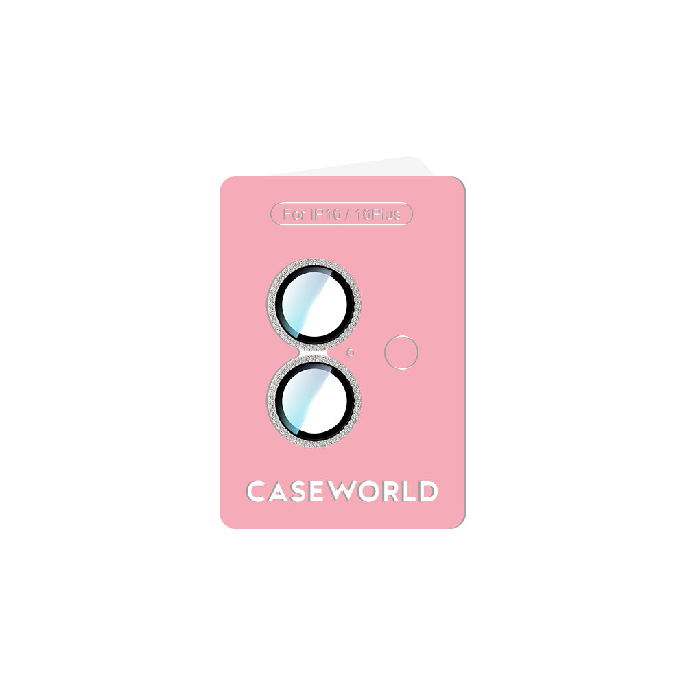 iPhone 16 Plus CaseWorld Alloy Sparkling Diamond Serisi Taşlı Lens Koruyucu