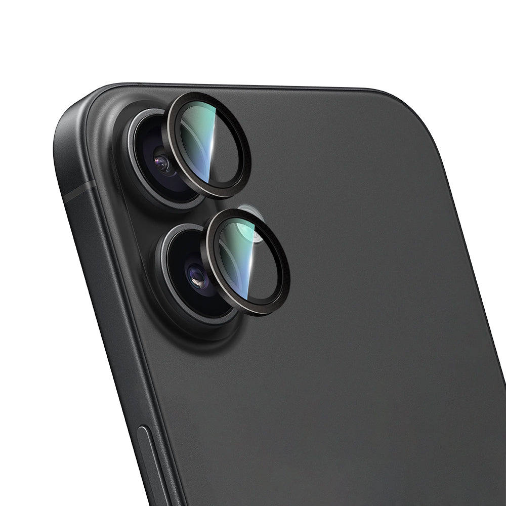 iPhone 16 Plus CaseWorld Karbon Fiber Serisi Anti Reflective Ultra Clear Full Kamera Lens Koruyucu