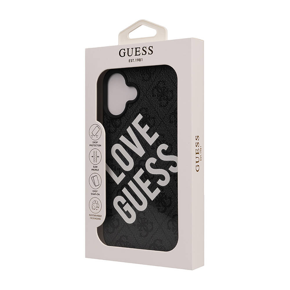 iPhone 16 Plus Kılıf Guess Orijinal Lisanslı Big Love Guess Kılıf