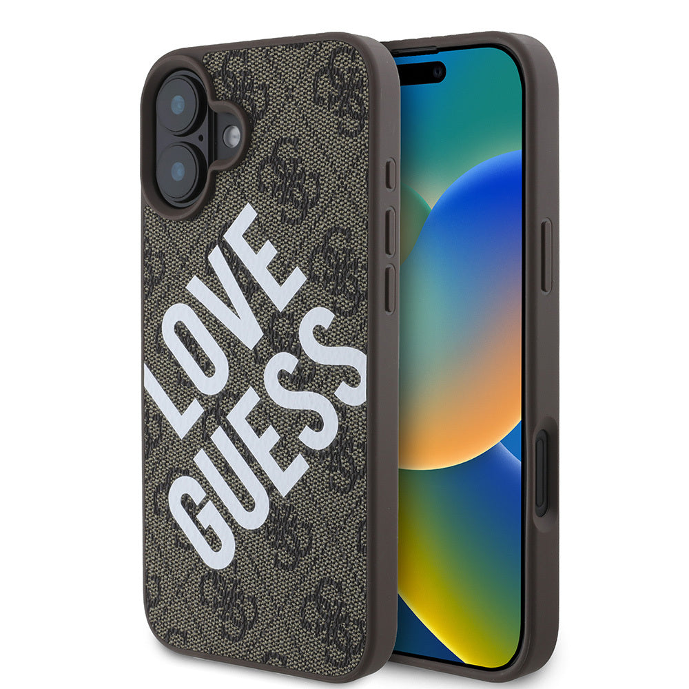 iPhone 16 Plus Kılıf Guess Orijinal Lisanslı Big Love Guess Kılıf