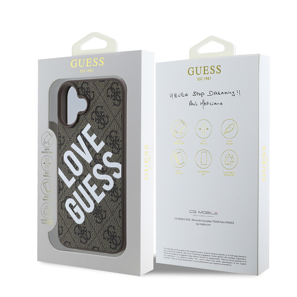 iPhone 16 Plus Kılıf Guess Orijinal Lisanslı Big Love Guess Kılıf