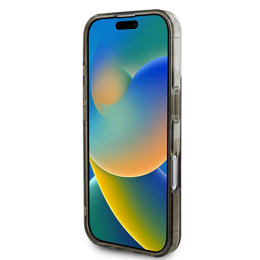 iPhone 16 Plus Kılıf Guess Orijinal Lisanslı M-safe Şarj Özellikli IML Baskılı Klasik Logolu 4G Desenli Kılıf