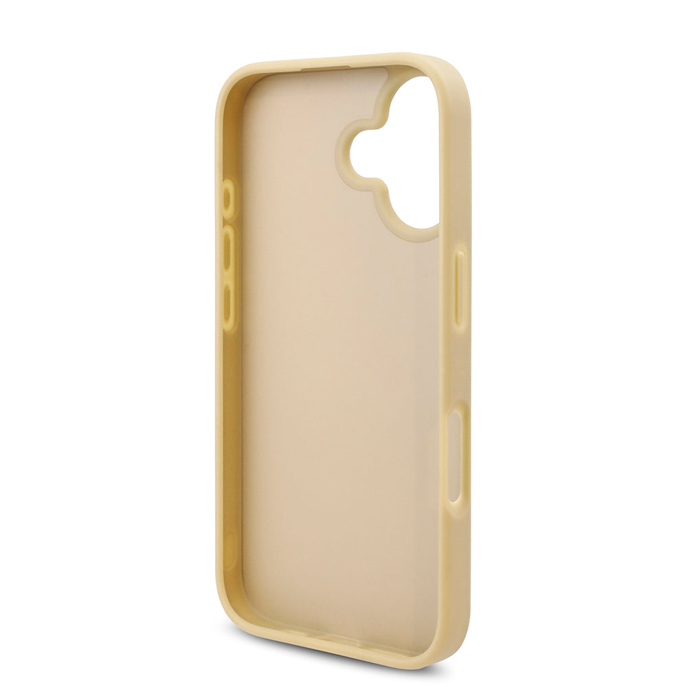 iPhone 16 Plus Kılıf Guess Orijinal Lisanslı Taşlı Arka Yüzey Üçgen Logolu Kılıf