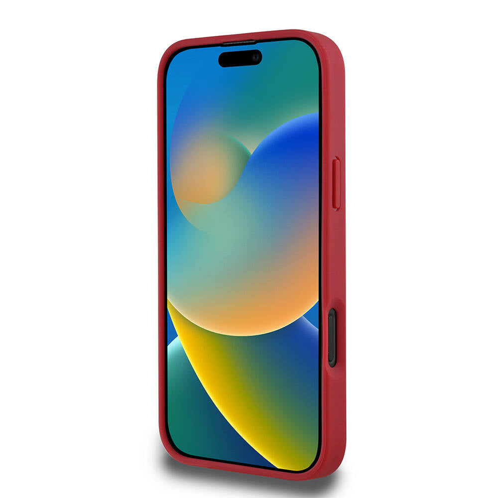 iPhone 16 Plus Kılıf Lacoste orijinal Lisanslı PU Pike Desenli Arka Yüzey İkonik Timsah Dokuma Logolu Kılıf