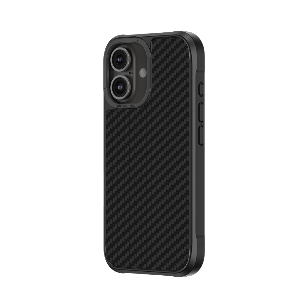 iPhone 16 Plus Kılıf M-safe Şarj Özellikli 1500D Aramid Fiber Amazingthing Titan Max Serisi Kılıf